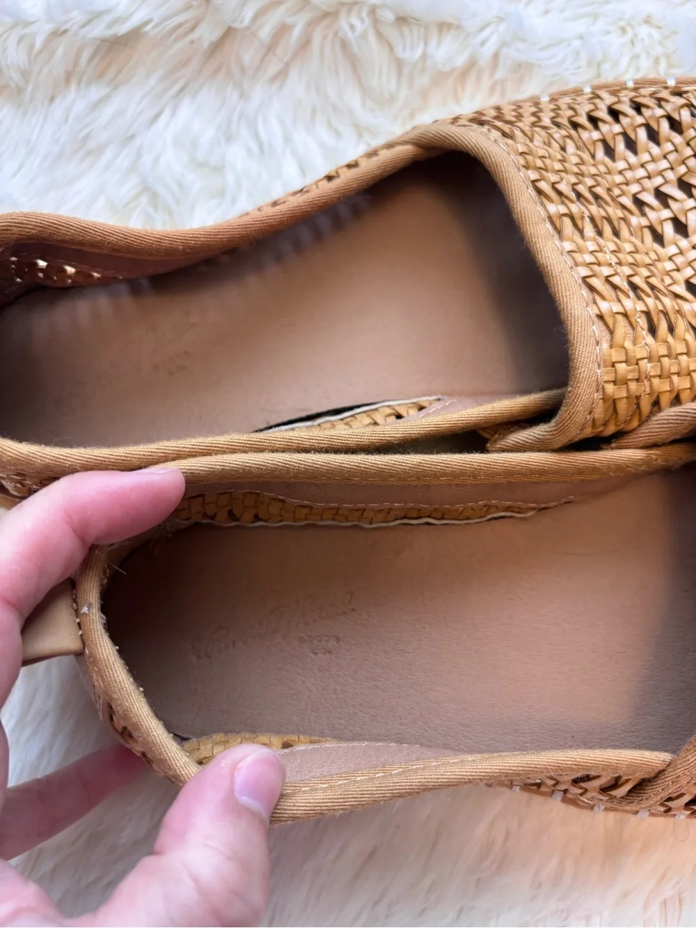 Universal Thread Rita Tan Woven Slip-On Espadrille Flats Women’s 6.5